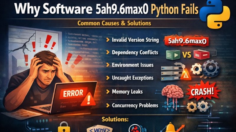 why software 5ah9.6max0 python fails